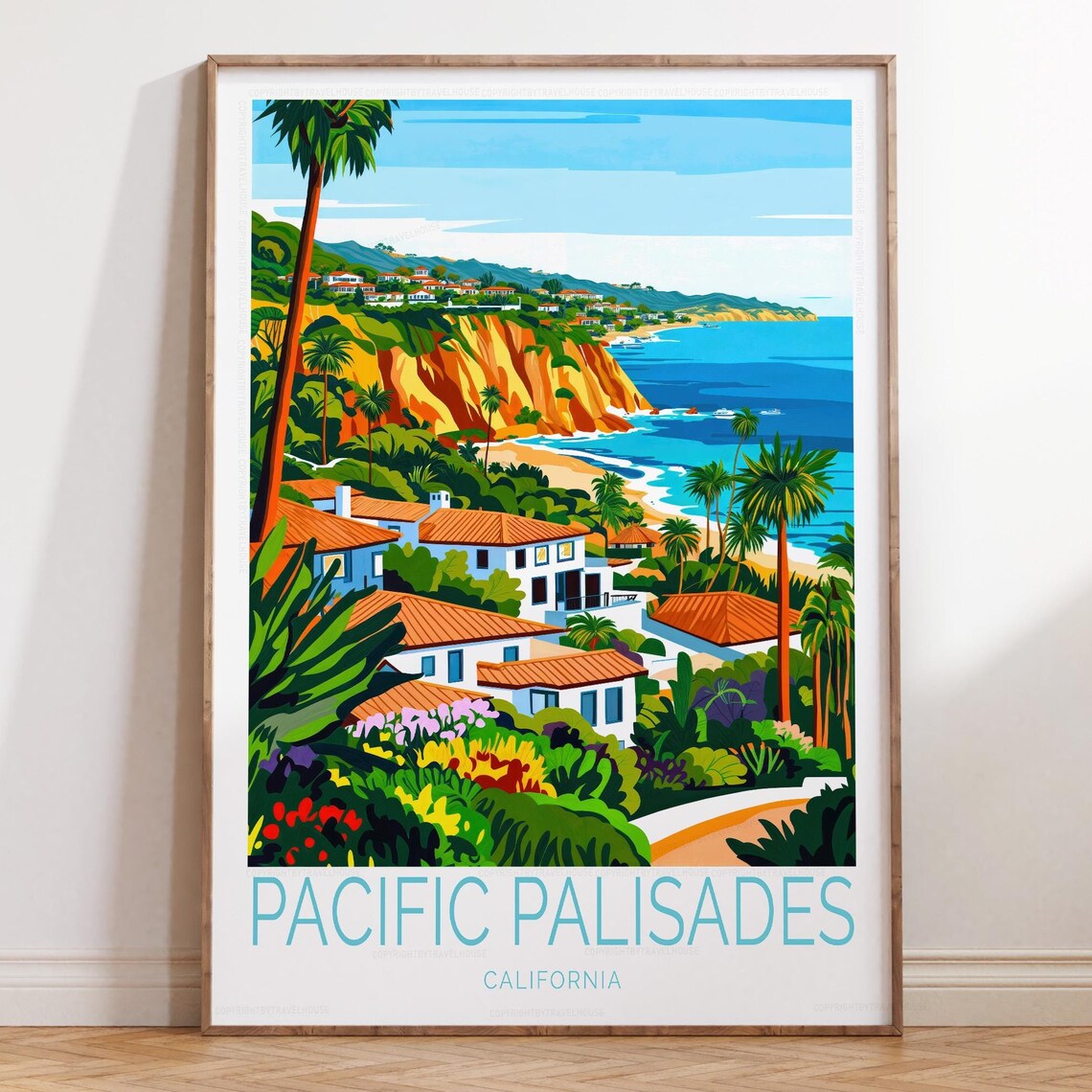 Pacific Palisades Coastal Home Decor Art Print