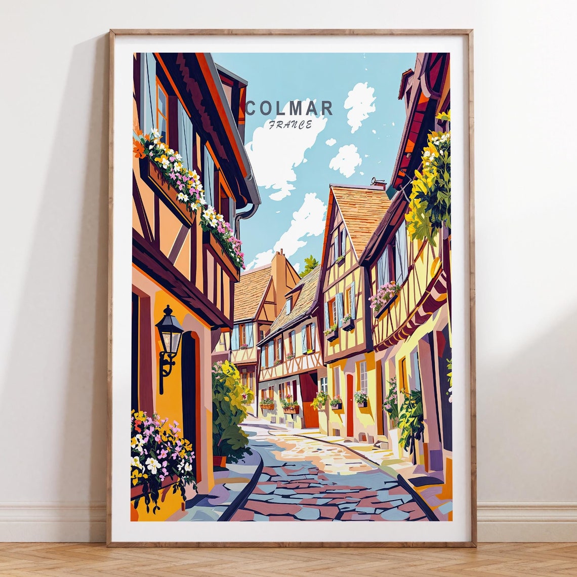 Colmar France Poster France Travel Wall Art Colmar Travel Print House Warming Gifts Wedding Gifts Birthday Gifts