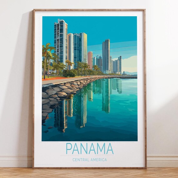 Panama Central America Travel Print Wall Art Personalised Gifts