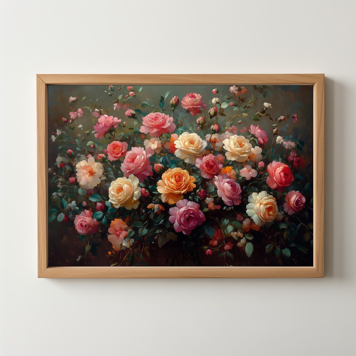 Vintage Fall Floral Art Print, Moody Botanical Decor - Image 5