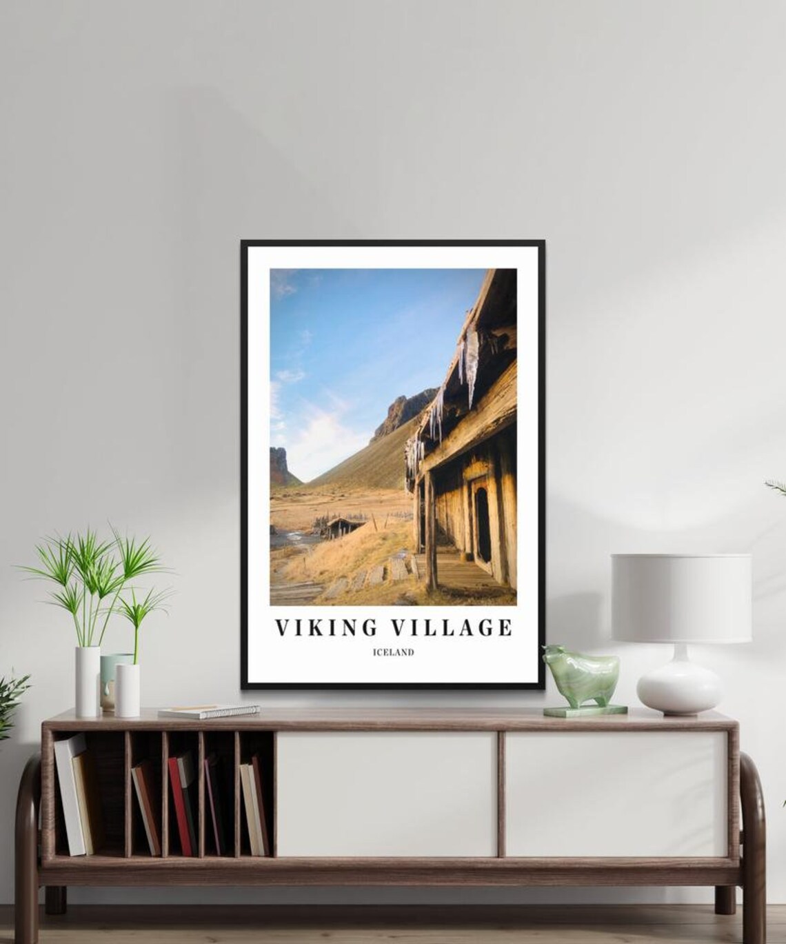 Viking Village Iceland Travel Photography Poster Nordic Mountain Landscape - Image 4