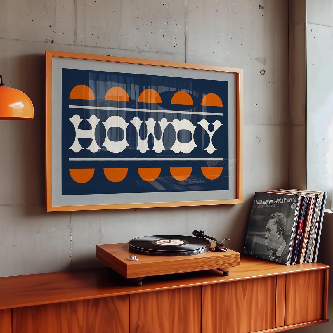 Howdy Western Home Decor Art Print, Rustic Wall