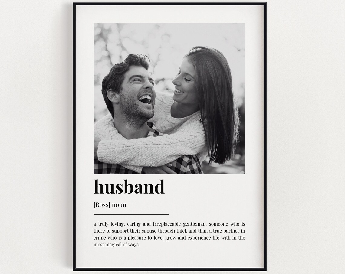 Personalised Husband Definition Gift Quote Print