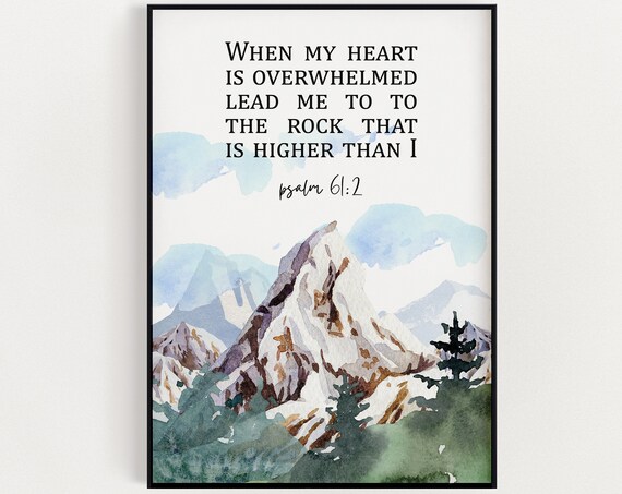 Bible Verse Wall Art Psalm 612 Christian Scripture Inspirational Quotes Easter Decorations