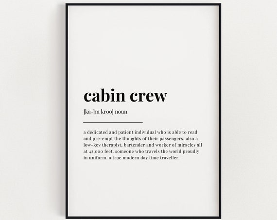 Cabin Crew Definition Meaning Gift For Cabin Crew