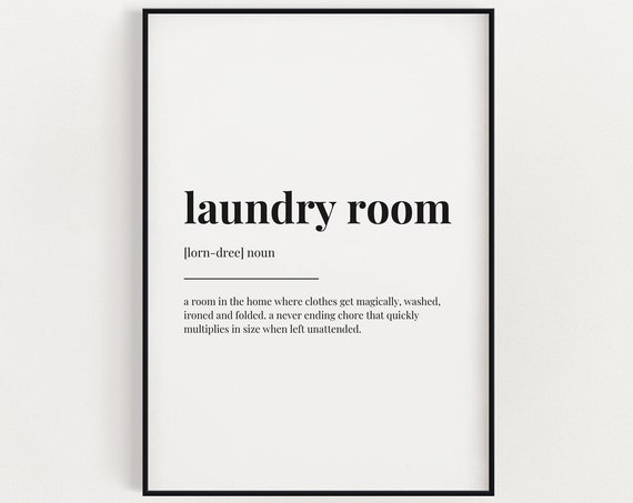 Laundry Room Definition Meaning, Utility Room Print
