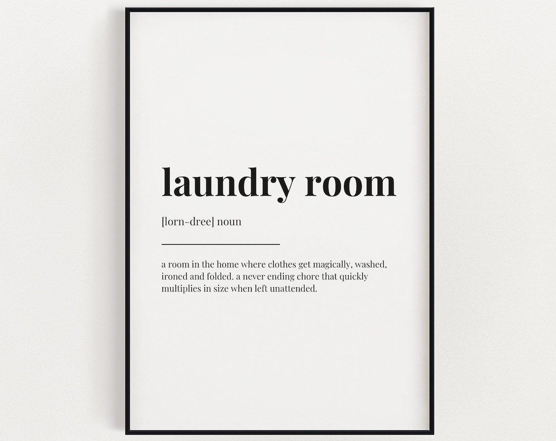 Laundry Room Definition Meaning, Utility Room Print