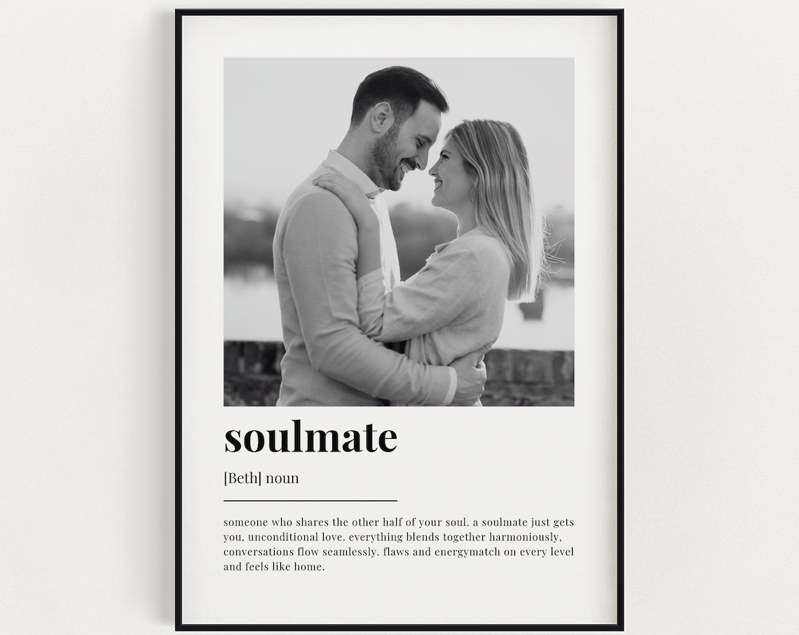Personalised Soulmate Definition Quote Art Print