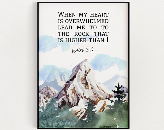 Psalm 612 Scripture Wall Art Christian Home Dcor Bible Verse Instant