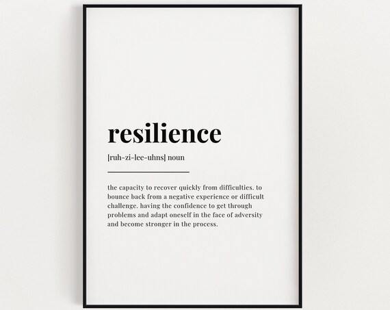 Resilience Definition Quote Print