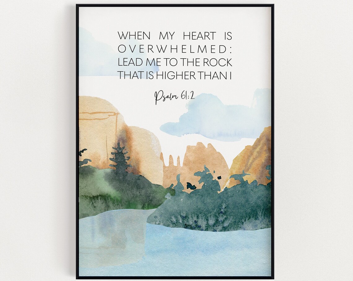 Psalm 612 Scripture Wall Art Christian Home Dcor Bible Verse Instant