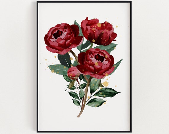 Spring Floral Wall Art Print Flower Home Decor Botanical