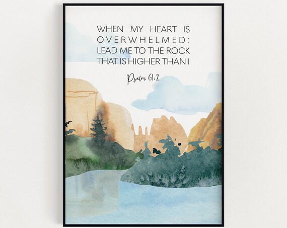 Bible Verse Wall Art Psalm 612 Christian Scripture Inspirational Quotes Easter Decorations