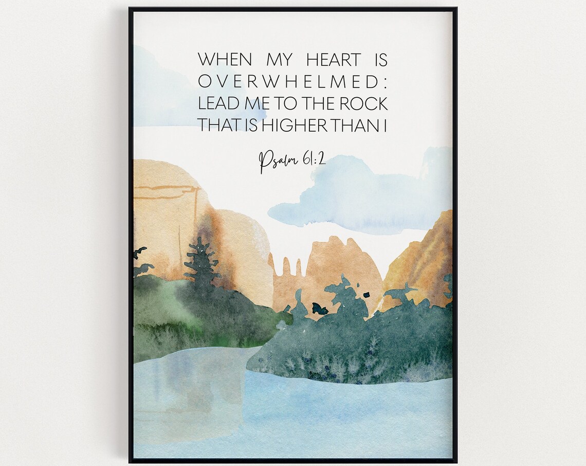 Bible Verse Wall Art Psalm 612 Christian Scripture Inspirational Quotes Easter Decorations