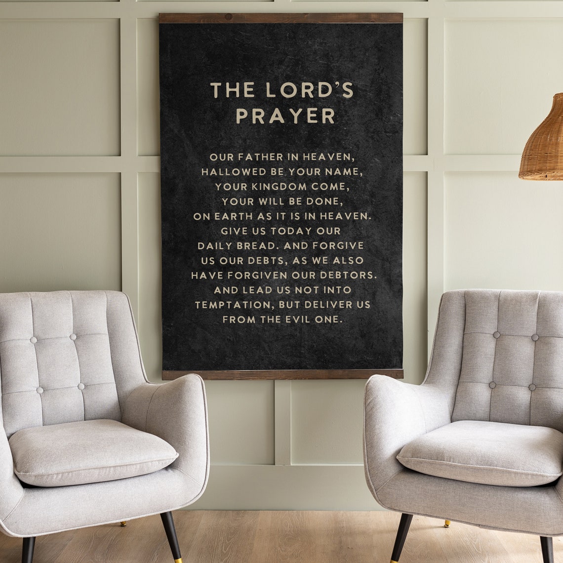 Christian Wall Art The Lords Prayer Sign Large Scripture Art The Lords Prayer Hanging Art Scripture Tapestry 152 - Image 3