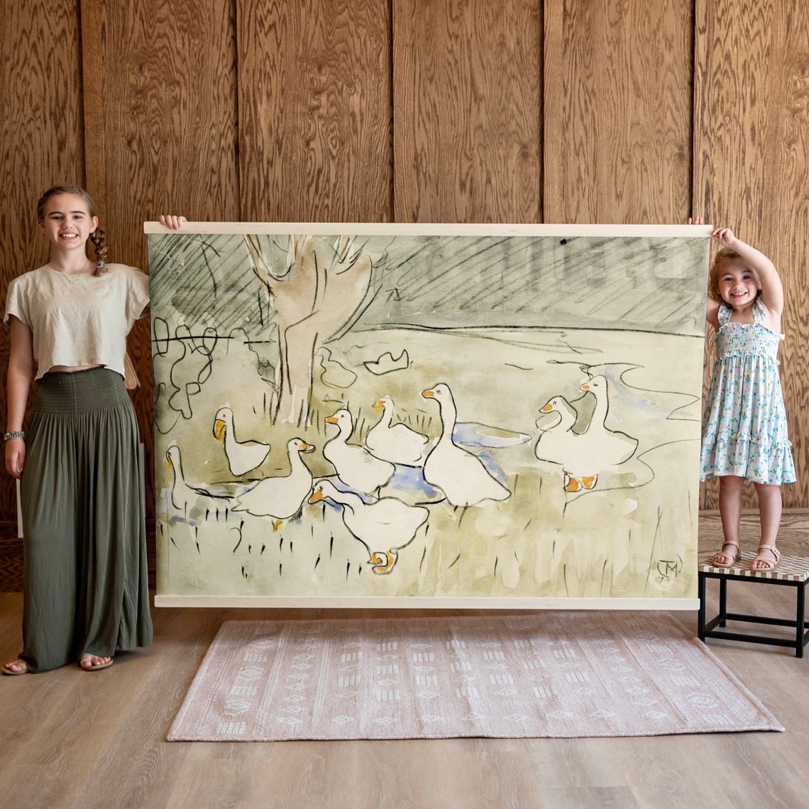 Nursery Wall Hanging Kids Room Nature Art Whimsical Kids Room Art Nursery Wall Art Girls Nursery Art Kids Room Wall Decor 581