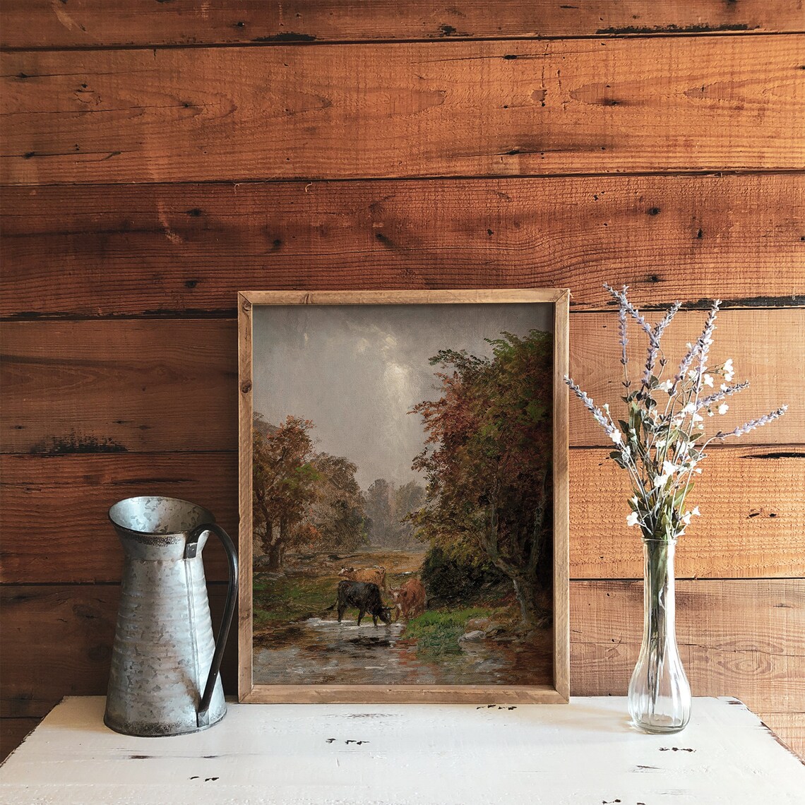 Farm Landscape Painting, Fall Farmhouse Decor Art Print - Image 3