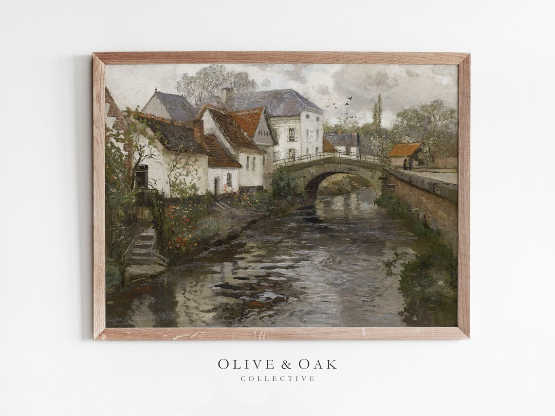 Rustic City Antique Village Art Print