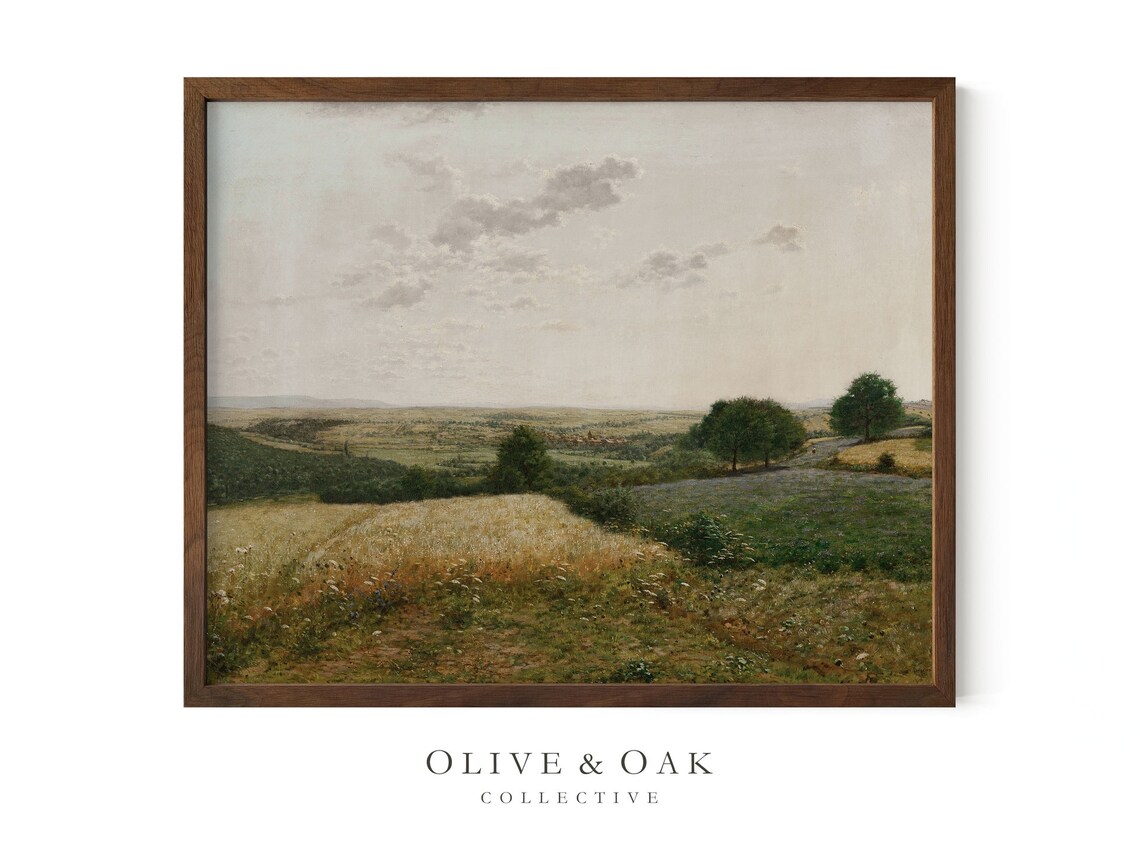 Farmhouse Summer Landscape Art Print, Country Decor - Image 4