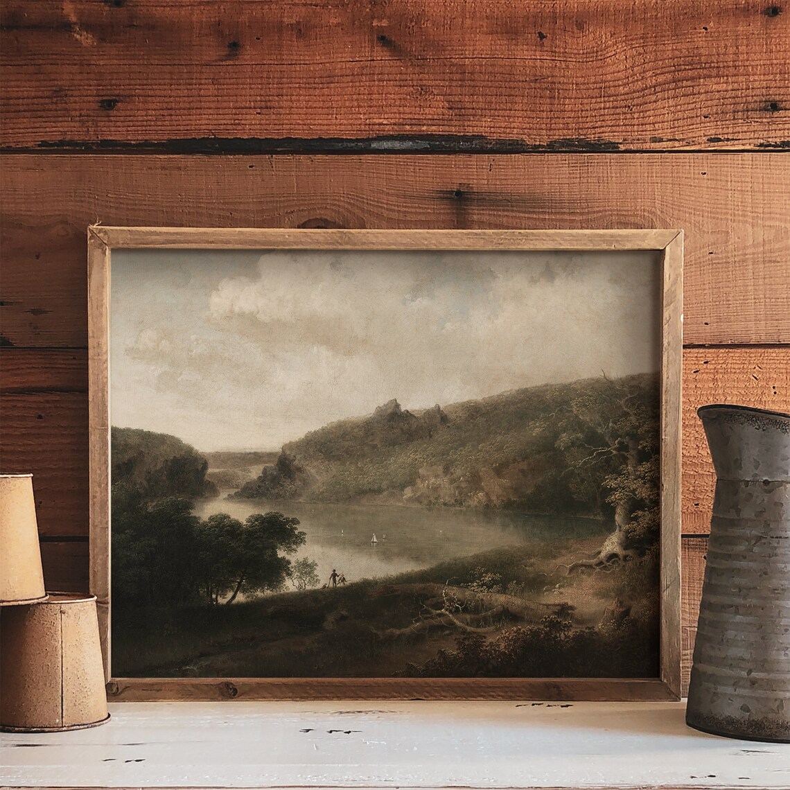Rustic Landscape Vintage Decor Art Print - Image 3