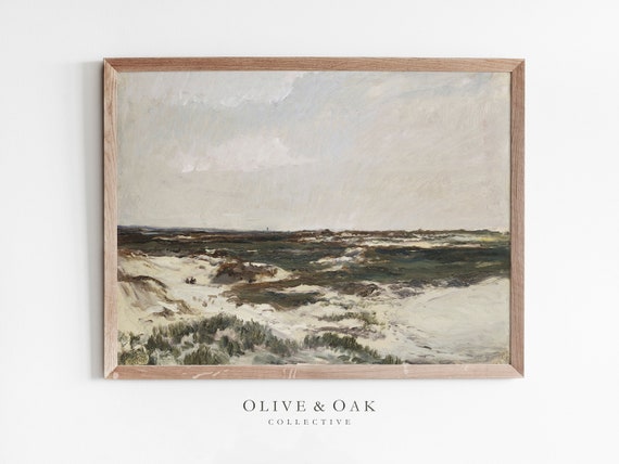 Vintage Coastal Landscape Art Print