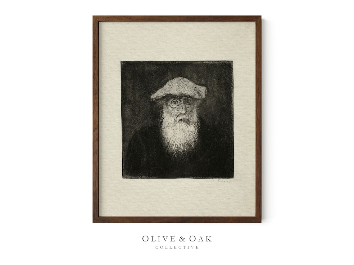 Vintage Sketch Of Man, Self Portrait Art Print - Image 2