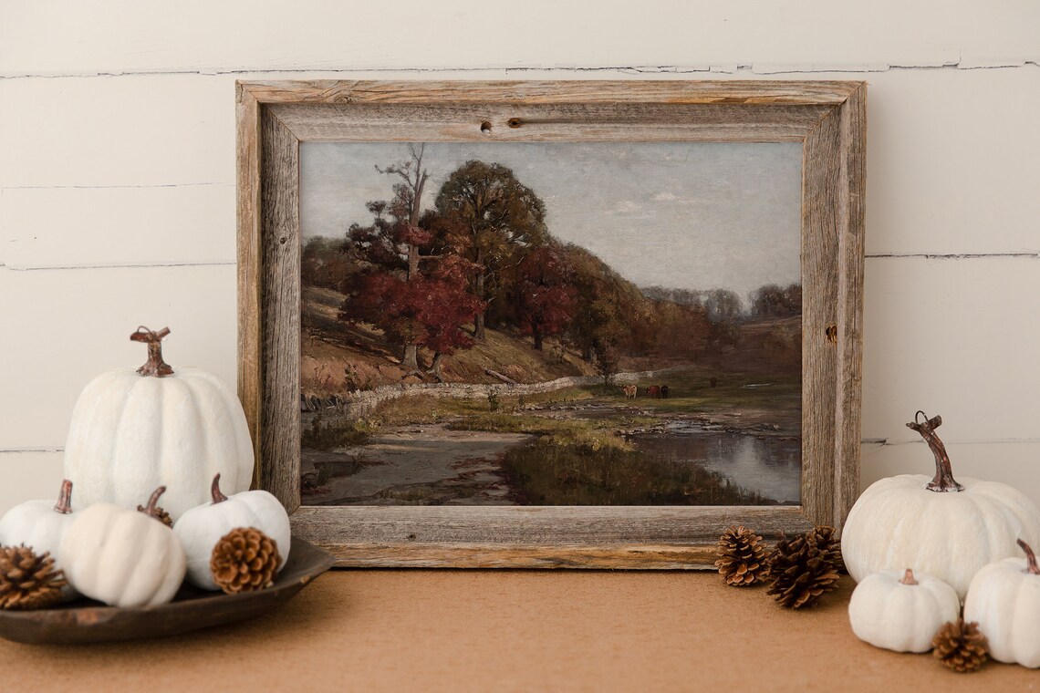 Fall Farmhouse Vintage Autumn Art Print - Image 3