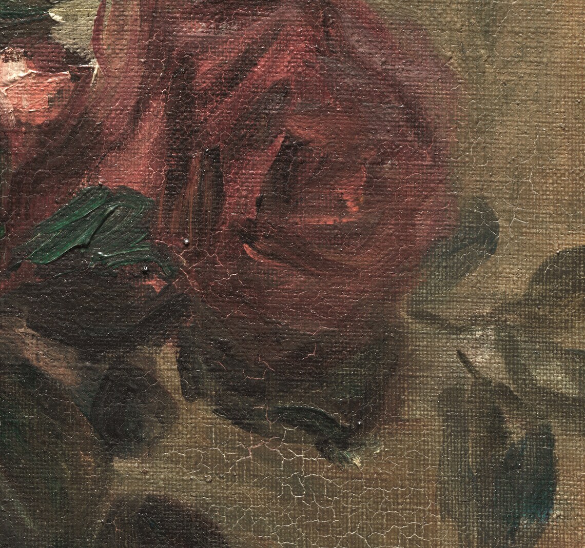 Vintage Roses Painting, Floral Art Print - Image 3