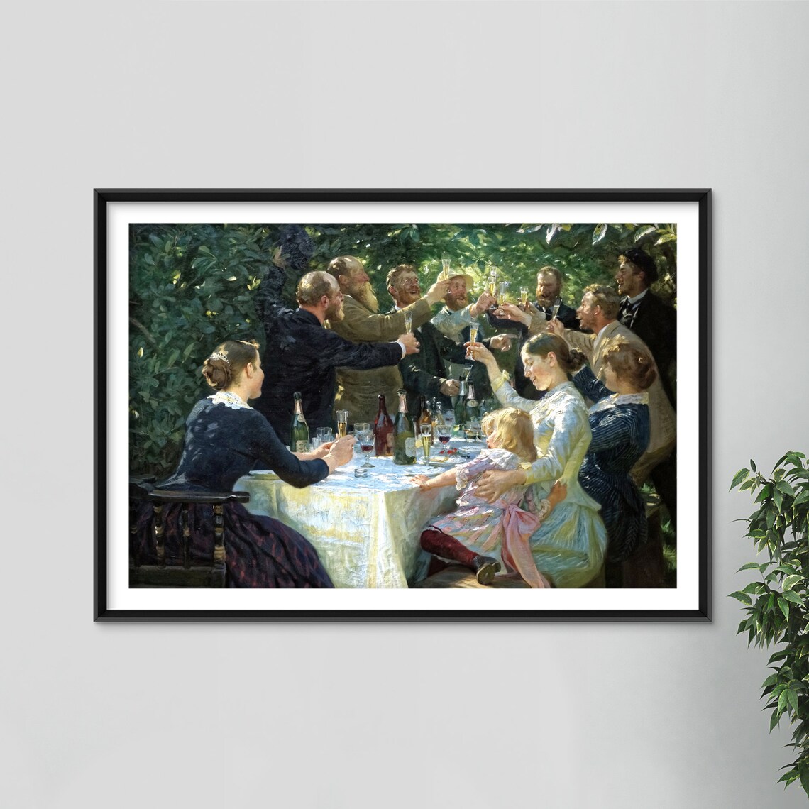 Peder Severin Kroyer Hip Hip Hurrah, Art Print