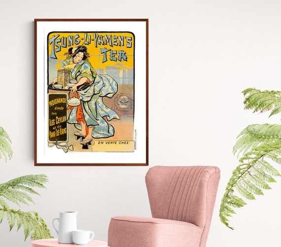 Tsung Li Yamens Tea Vintage Fooddrink Poster Poster Paper Or Print Gift Idea