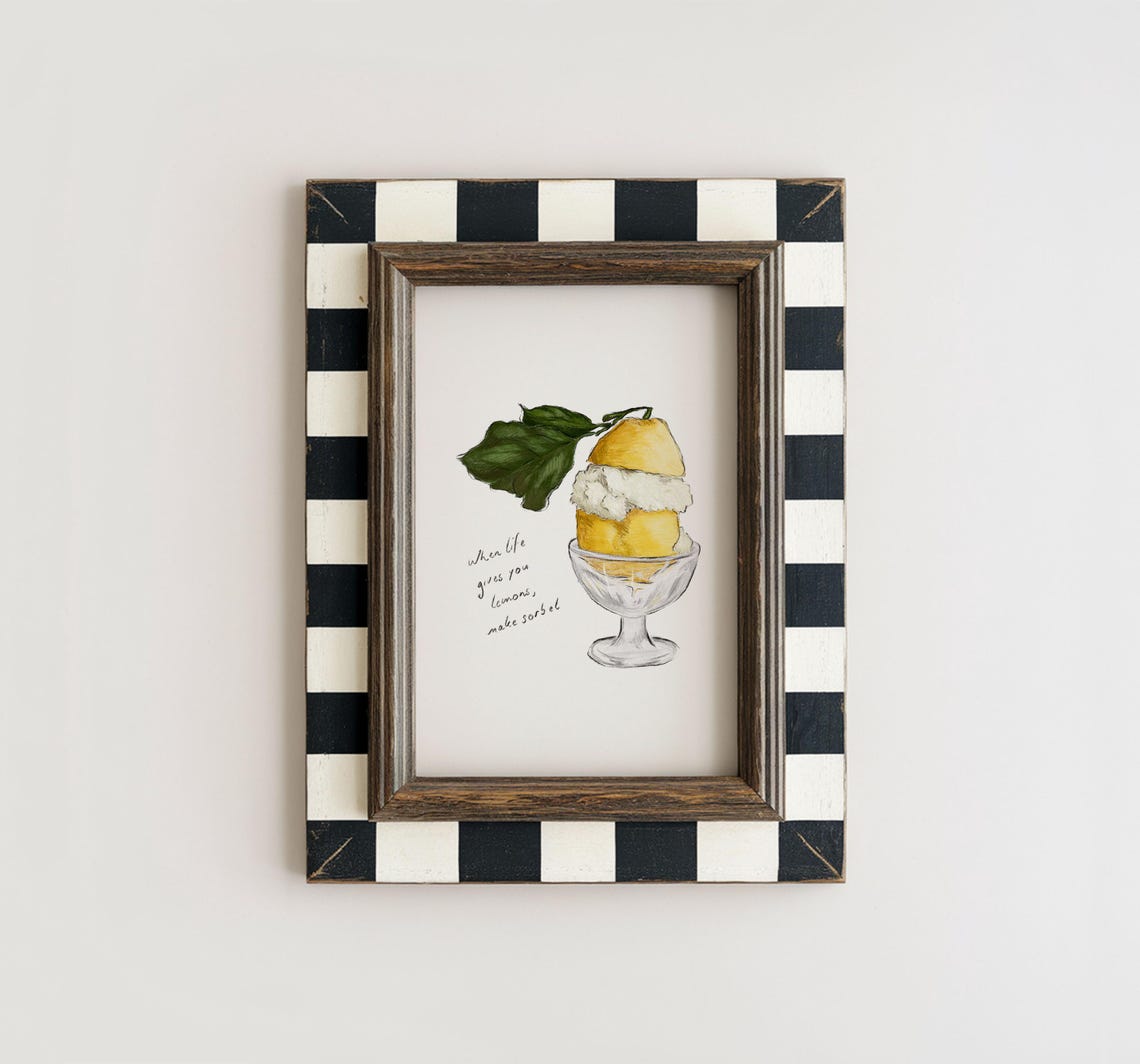 Lemon Sorbet Sweet Treat Art Print - Image 5
