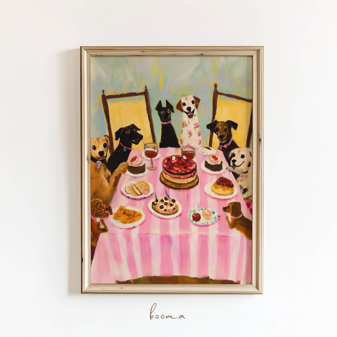 Dog Wall Art Kitchen Poster, Funny Decor