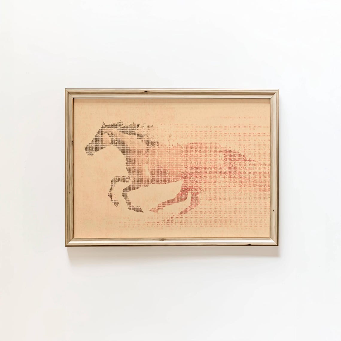 Minimalist Modern Horse Art Print Western Poster Digital Download
