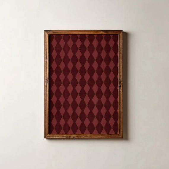 Argyle Pattern, Modern Textured Wall Decor
