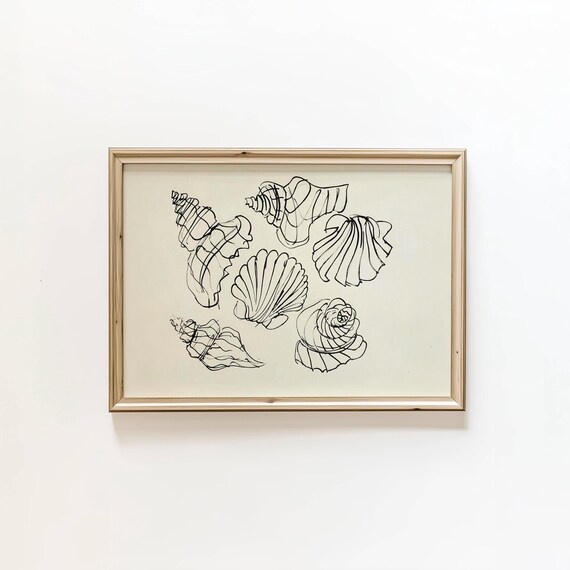 Seashell Coastal Decor Art Print