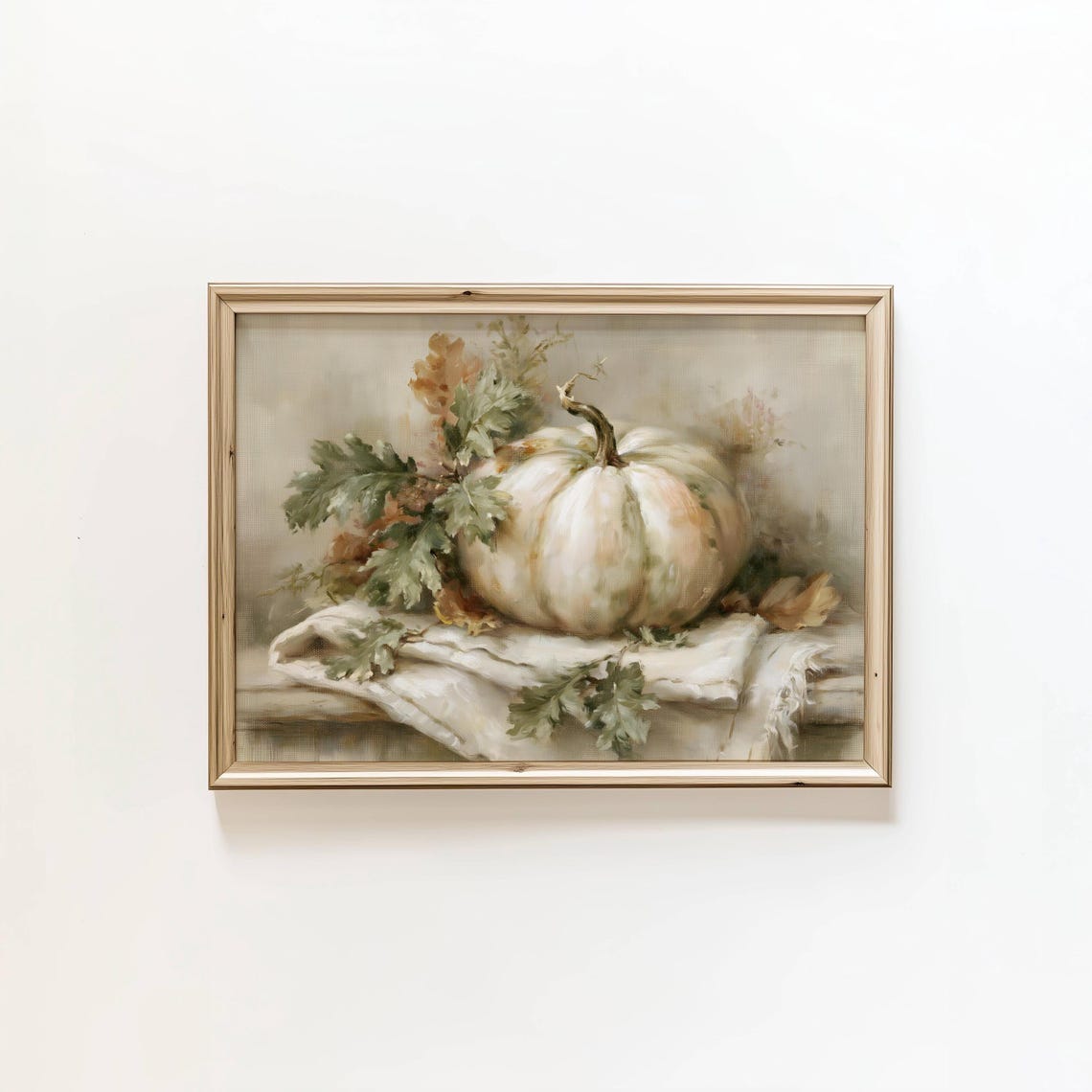 Pumpkin Print Fall Art Cottagecore Autumn Wall Digital Download
