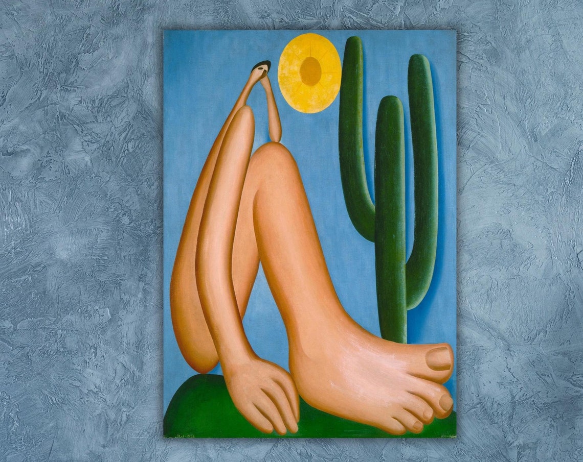 Tarsila Do Amaral Abaporu Print Art Tarsila Do Amaral Abaporu Wall Art Print Brazil Wall Art Decor Tarsila Do Amaral Art Gift