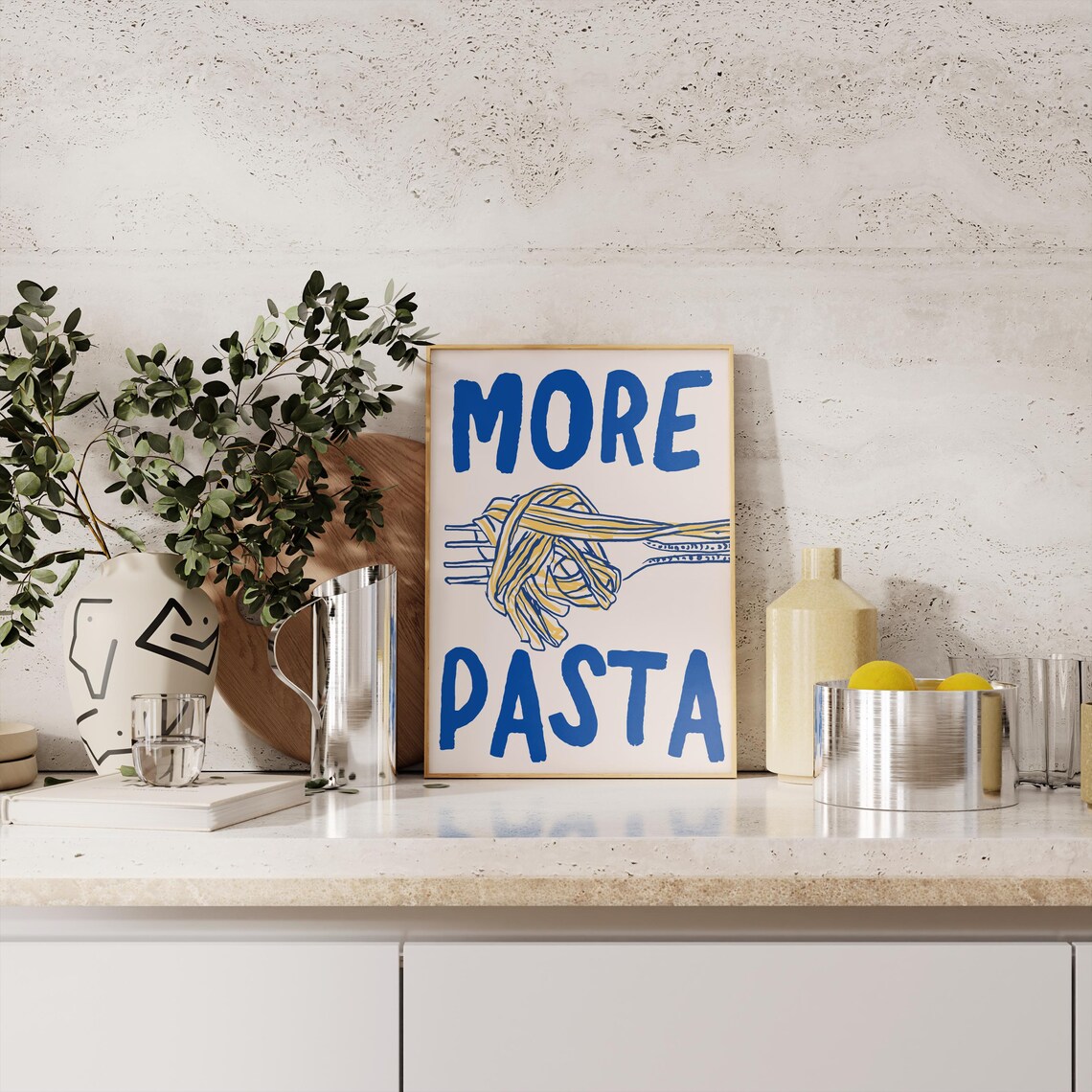 More Pasta Art Print, Pasta Night Wall Art - Image 2