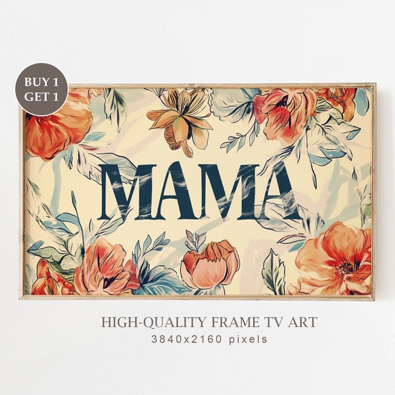 Vintage Mothers Day Frame Tv Art Instant Floral Mamas Day Appreciation Oil Painting Happy Mothers Day Tv Screensaver