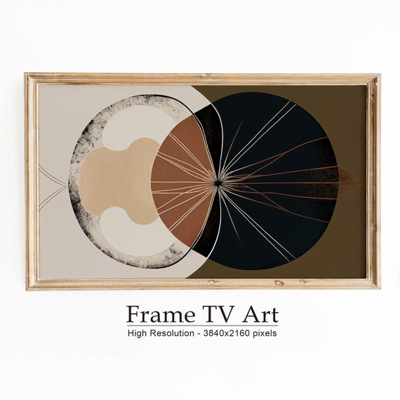 Boho Abstract Modern Shapes, TV Art