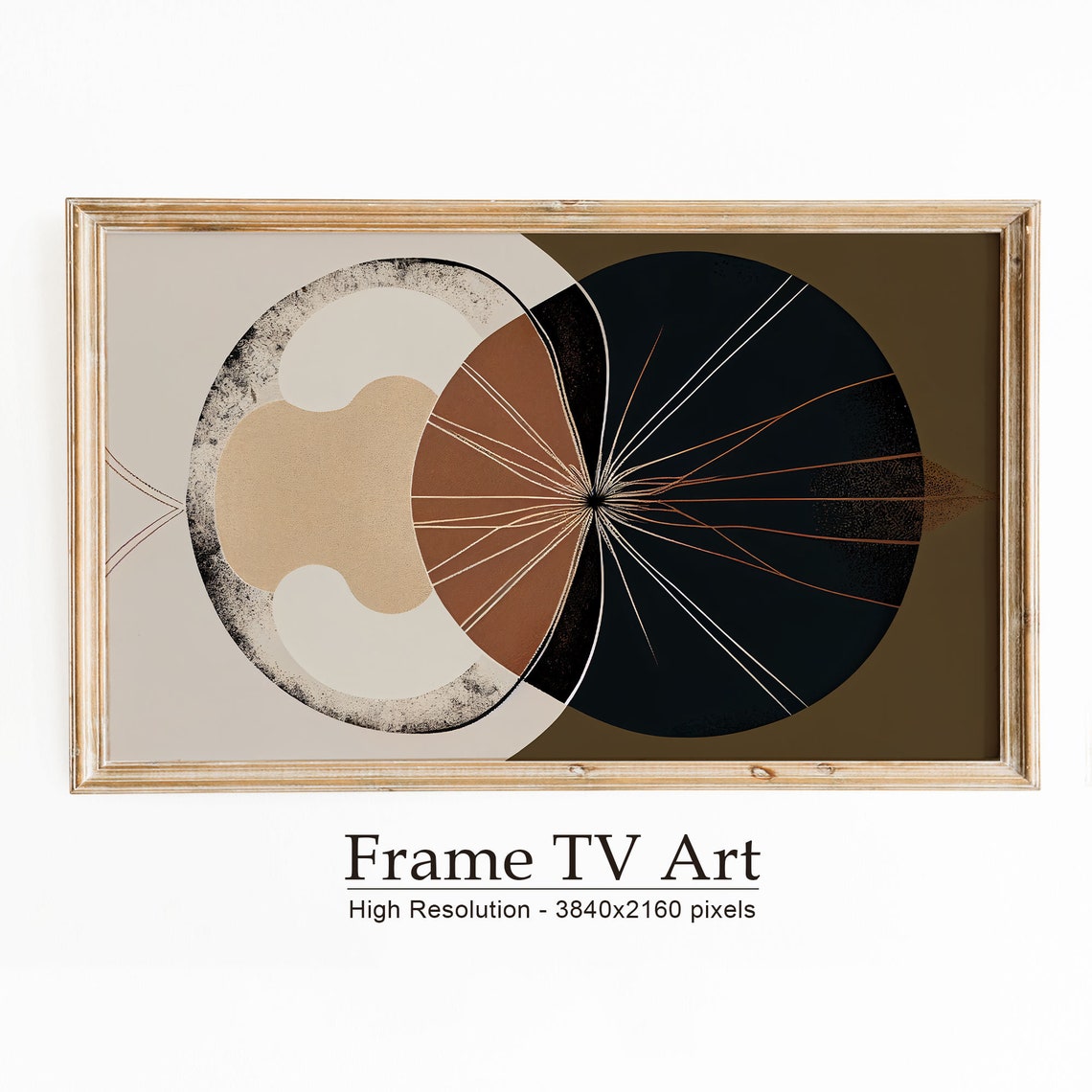 Boho Abstract Modern Shapes, TV Art