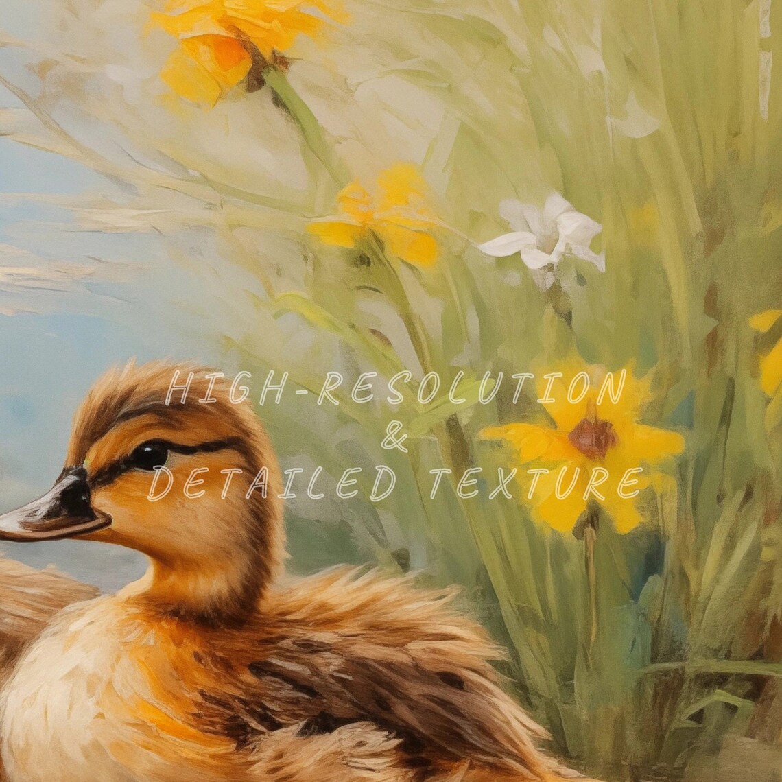 Easter Ducklings Cute Spring Poster Print - Image 2
