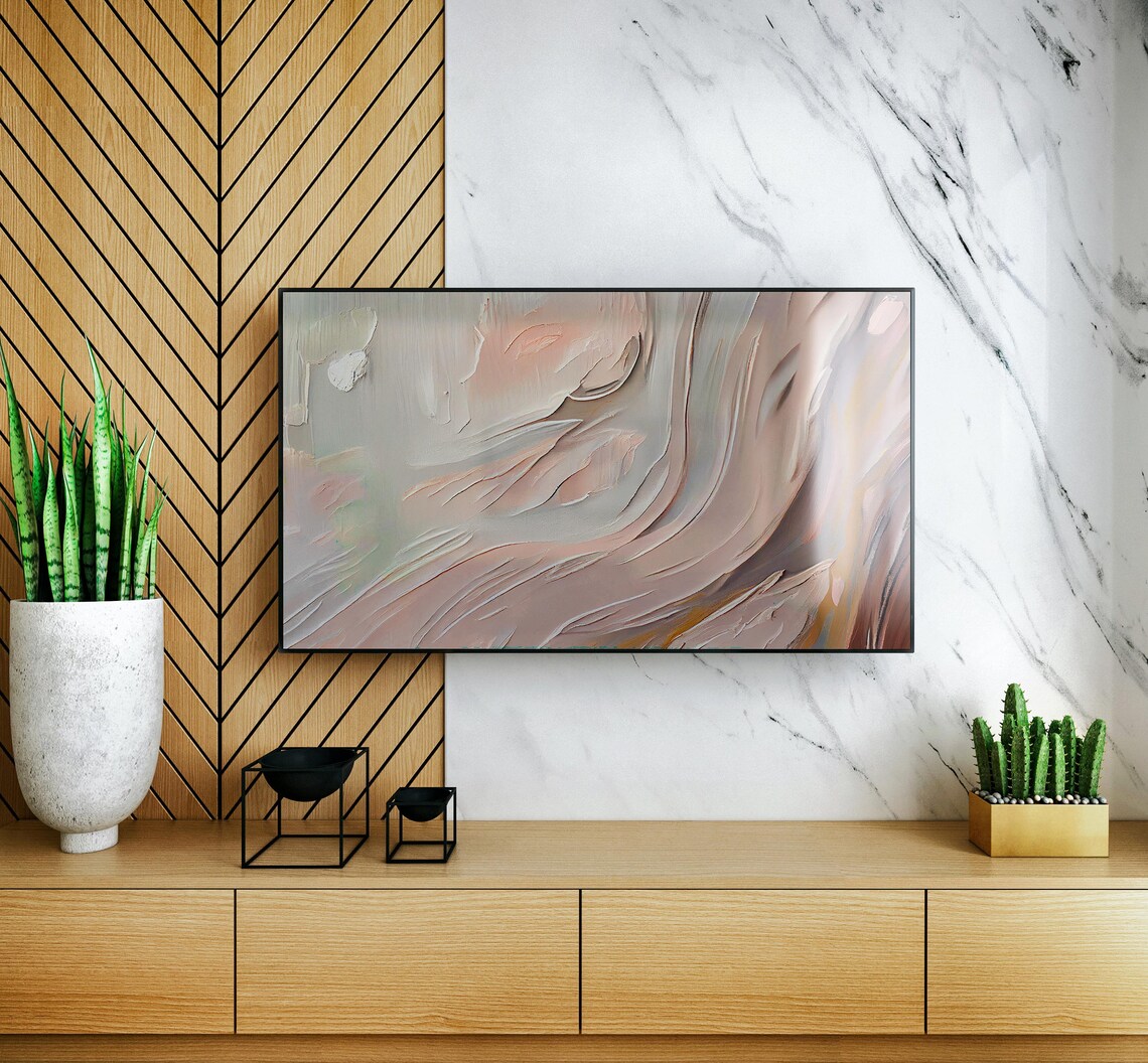 Spring Abstract Oil Painting, Abstract Art - Image 2