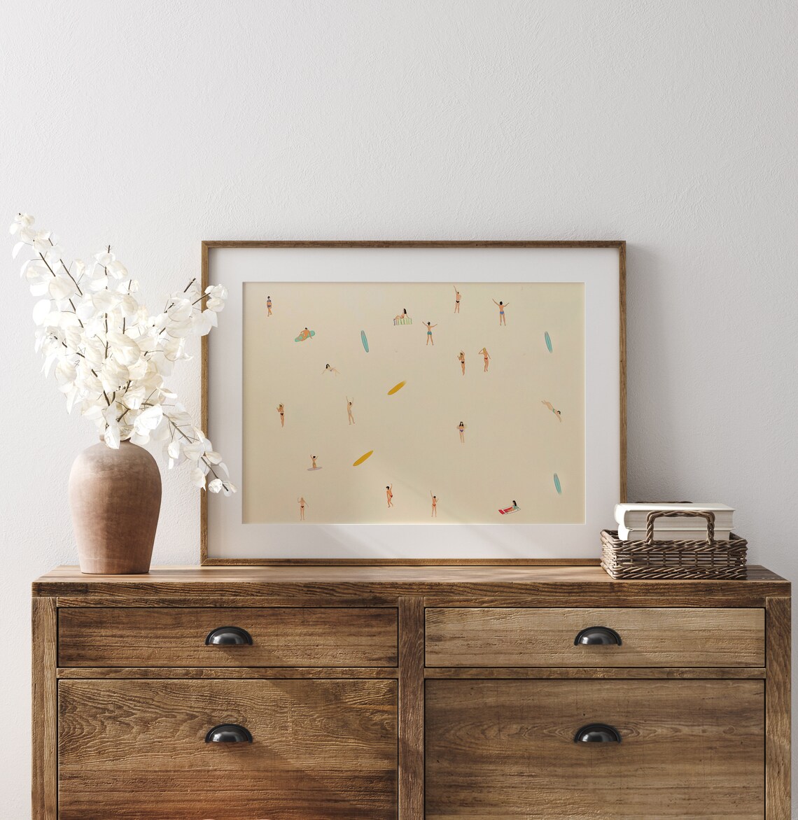 Abstract Coastal Summer Beach Art Print, Modern Boho - Image 4