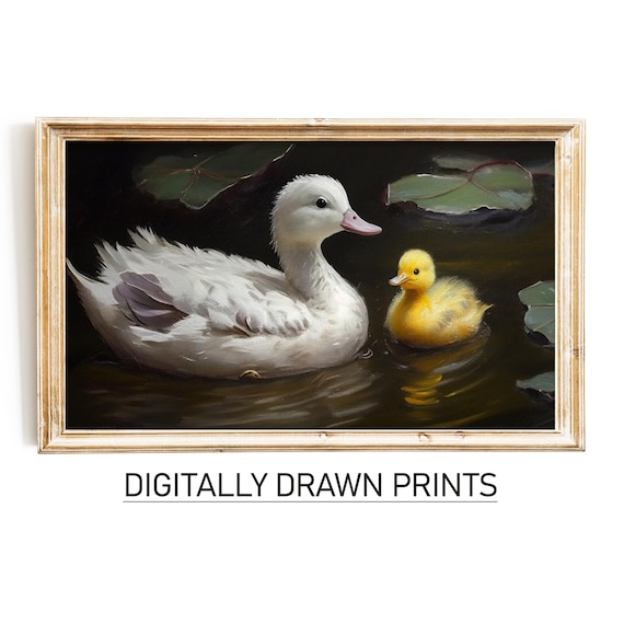 Easter Ducks Spring Art Print
