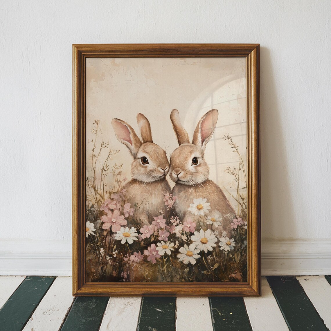 Easter Bunny Nursery Wall Art Print, Farmhouse Spring - Image 5