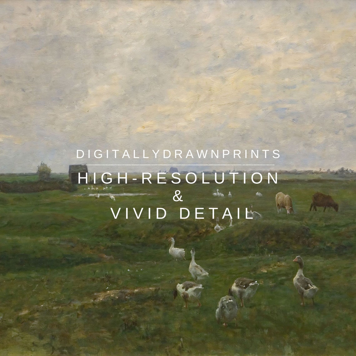 Frame Tv Art Landscape Field Summer Farmhouse Decor Vintage Spring Landscape Oil Painting Vintage Oil Painting - Image 2