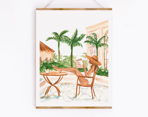 Vacation Mode II Watercolor Resort Fashion Art Print