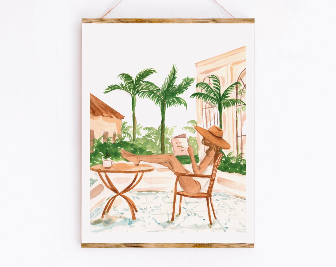 Vacation Mode II Watercolor Resort Fashion Art Print