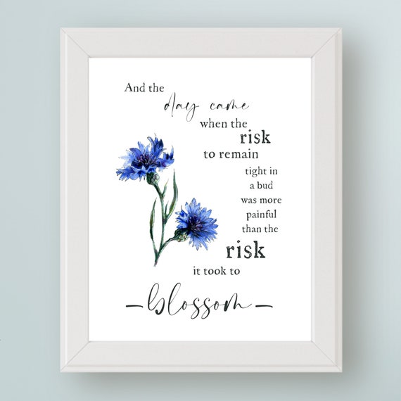 Anaïs Nin Quote Art Print, Graduation Birthday Gift